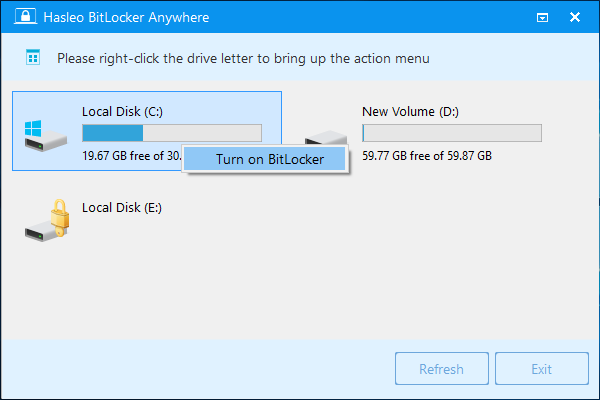 Encrypt Drive with BitLocker