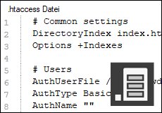 Дата конфигурации DA-HtAccess