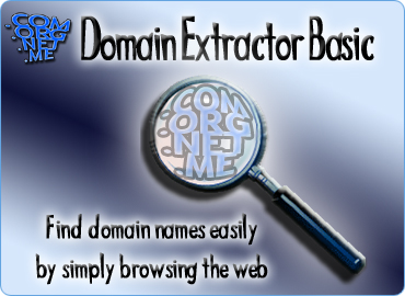 Domain Extractor Basic - Find domain names easily by simply browsing the web.