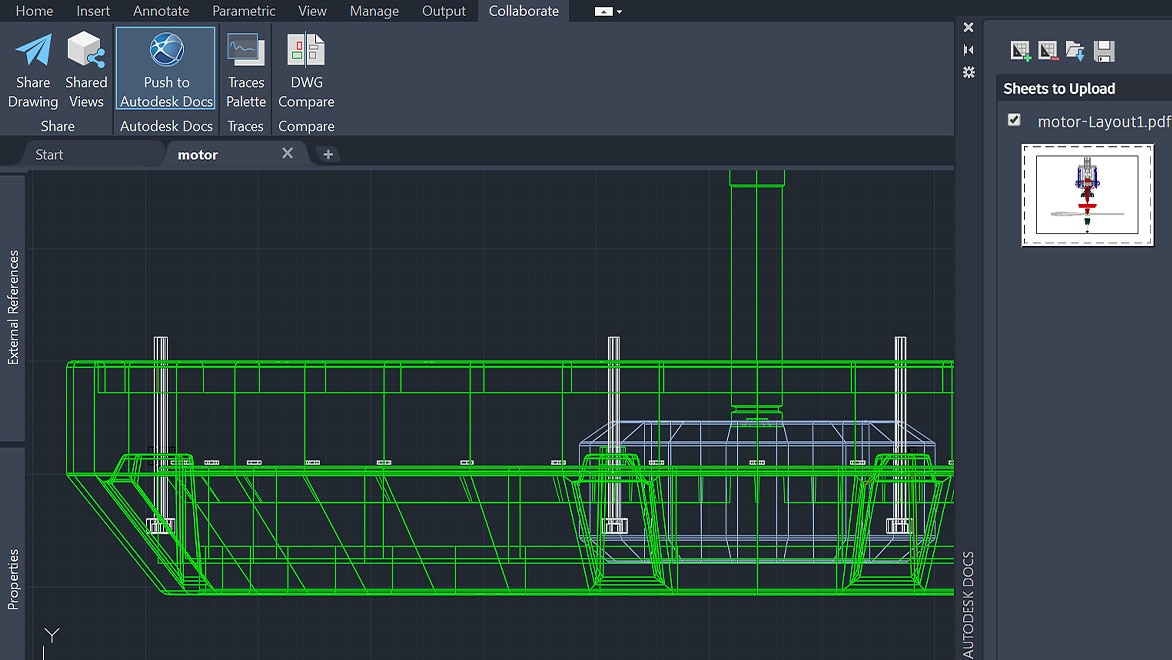 Чертеж плана офиса в веб-приложении AutoCAD Чертеж плана офиса в веб-приложении AutoCAD