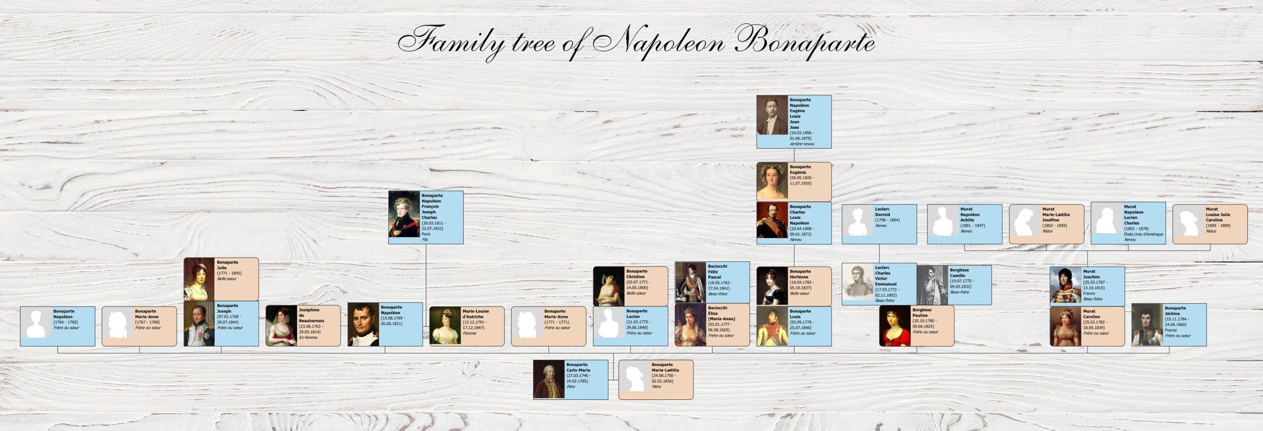 Генеалогическое дерево Наполеона