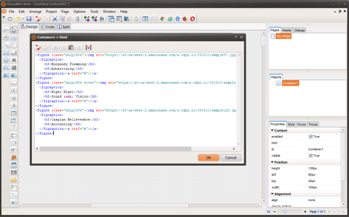 Веб-редактор HTML-кода VisualNEO