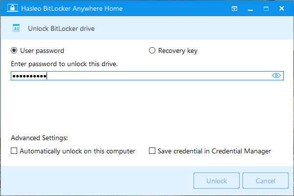 Unlock BitLocker Encrypted Drive Unlock BitLocker Encrypted Drive